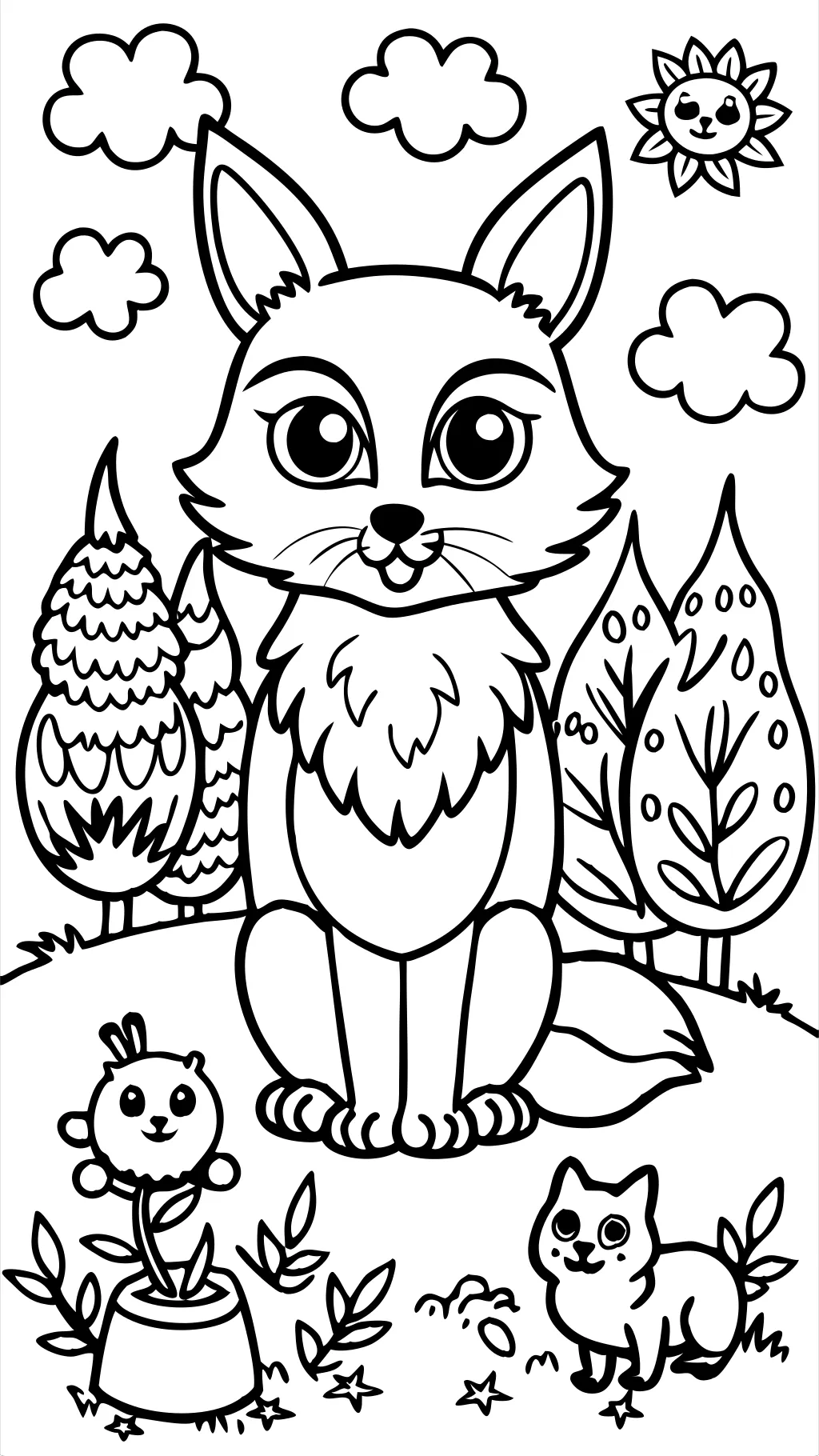 furry coloring pages